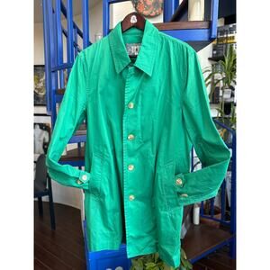 Takeo Kikuchi Green Lightweight Trench Coat  (XL)